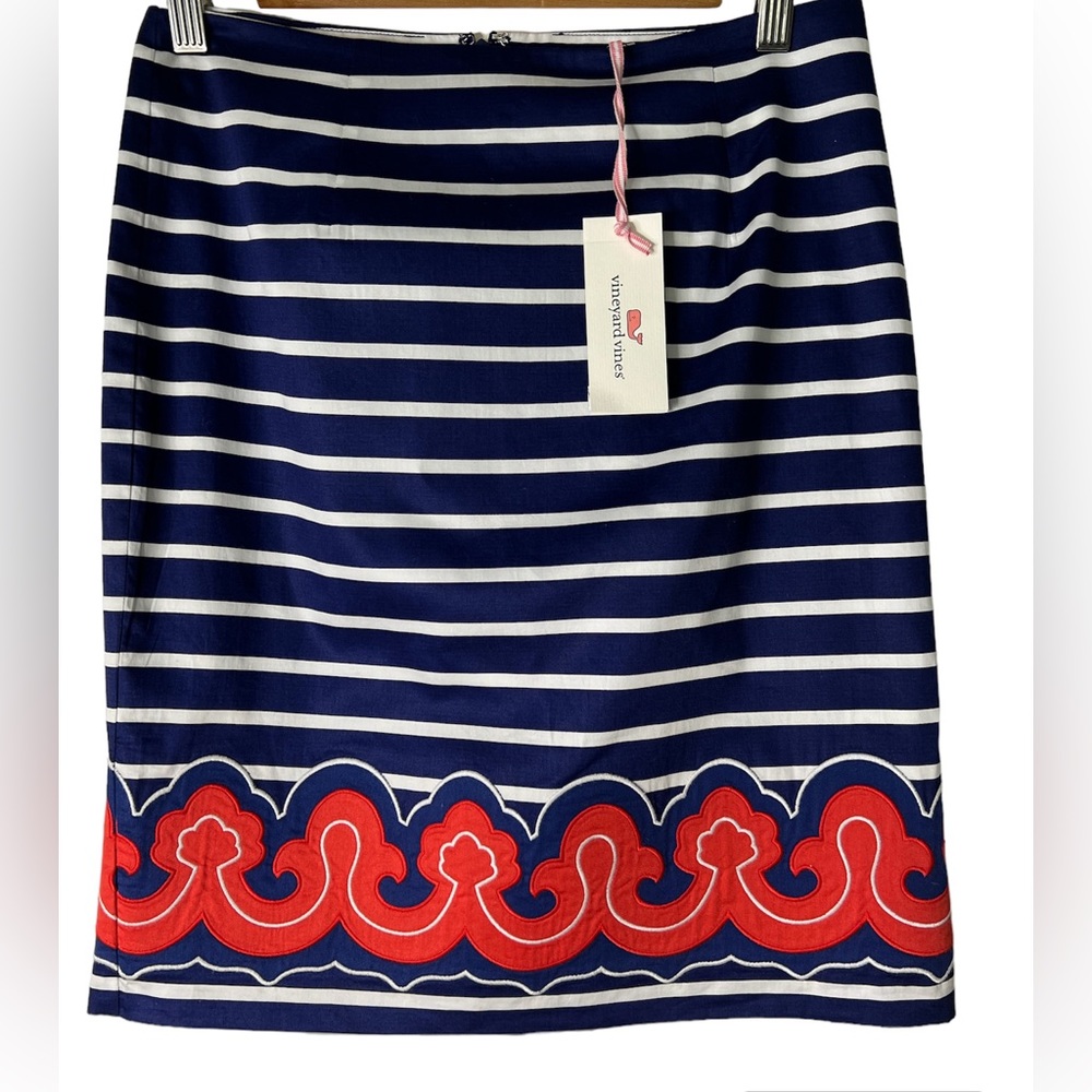 NWT Vineyard vines Border Print Pencil skirt size 2